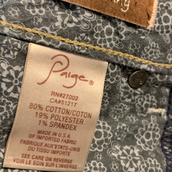 Paige Peg indigo skinny Jeans 27 waist  30 inseam - Picture 7 of 9